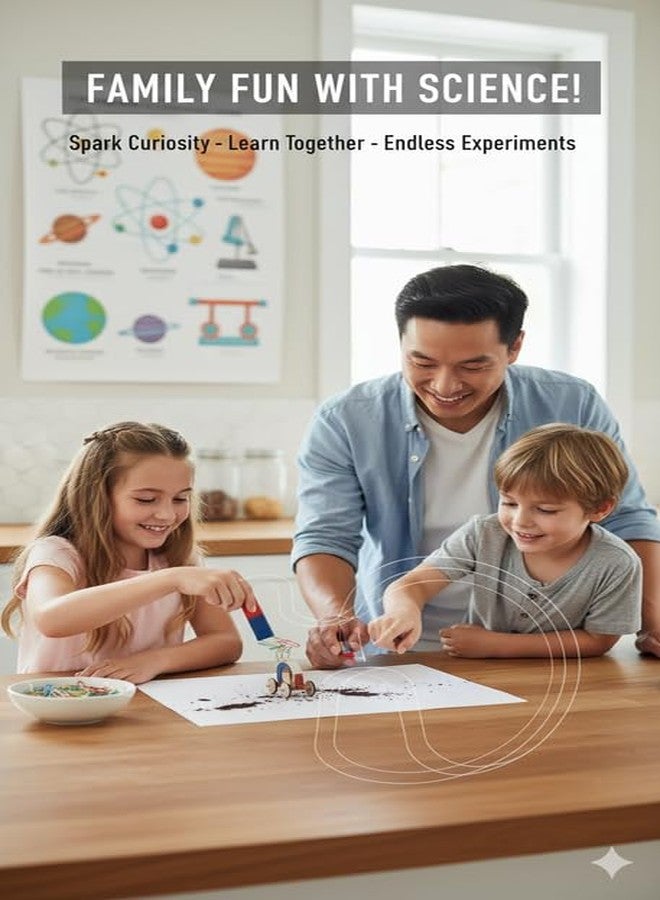 ESPtronics مجموعة مغناطيسات ESPtronics ثنائية القطع بطول 50 مم مع علامات القطب الشمالي والجنوبي للمشاريع، مجموعة تجارب علمية تعليمية لأطفال المدارس، للاستخدام في الفصول الدراسية والمختبرات، مغناطيسية - Image 4